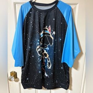 Pinocchio Space Explorer Raglan Jersey Size XXL Unisex